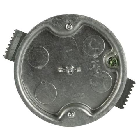 metal junction box round|shallow round electrical box.